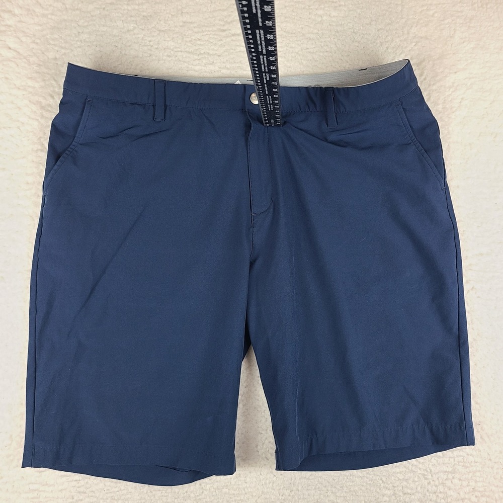 Adidas Shorts Mens 42 Navy Blue 10" Inseam Hybrid Chino Performance Golf‎